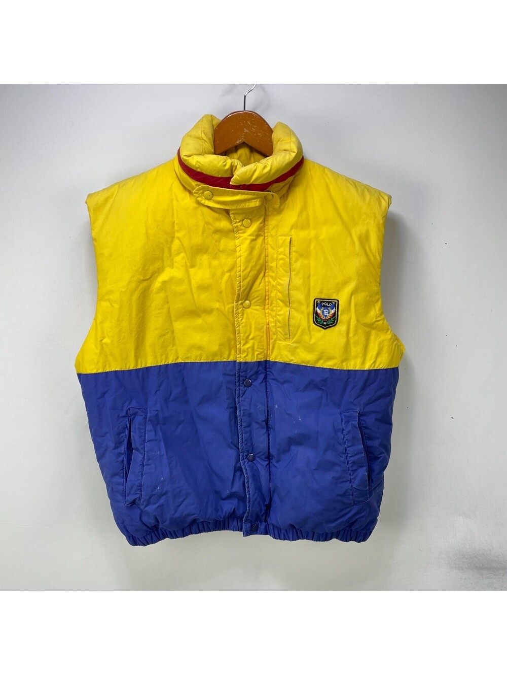 Vintage 80s Polo Ralph Lauren Uni Crest Puffer Vest Medium